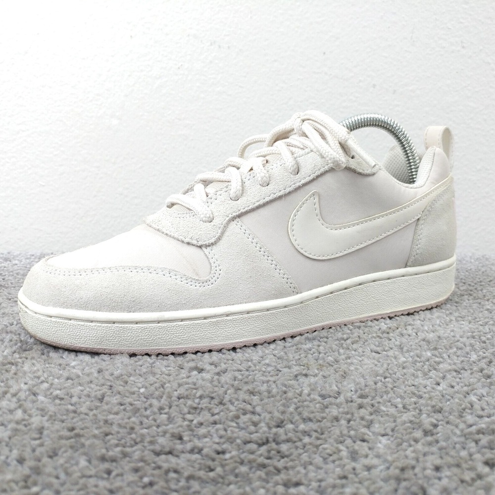 Nike Court Borough Low Premium Womens 8.5 Sail Light Orewood Brown 861533-101